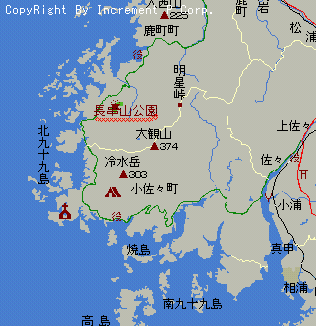 長串山周辺地図