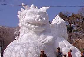 氷の祭典の雪像