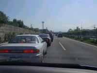 熊本インター前の渋滞